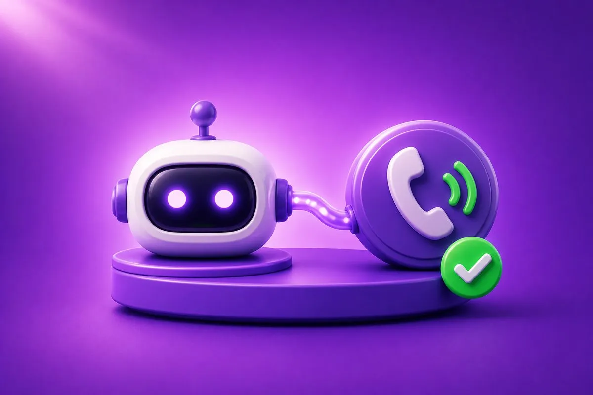 An AI chatbot answering a website visitor's question and booking them in
